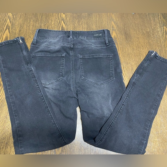 Paige Margot Ankle Zip Black Jeans Stretch and Zippered Ankle Details Size 27 - Picture 2 of 6